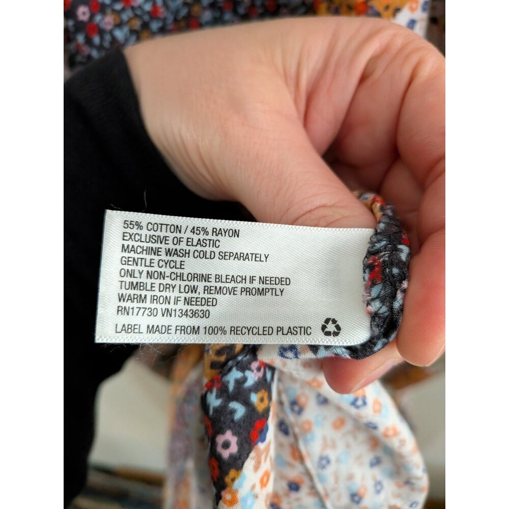 Universal Thread Patchwork Ditsy Floral Smocked D… - image 6